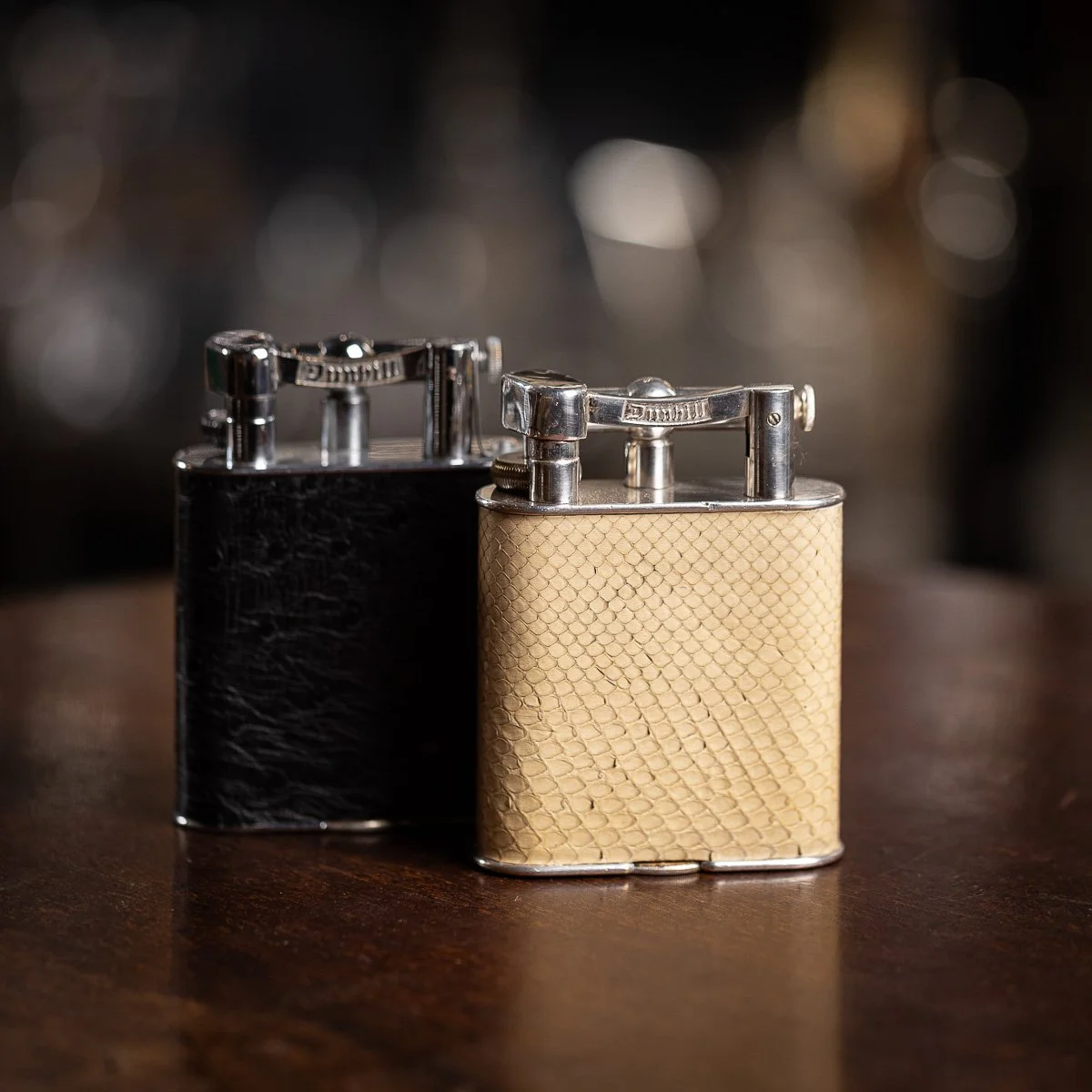 小物 Dunhill Dunhill Lighter Silver Stripe Signature Pattern _Cleaned/No